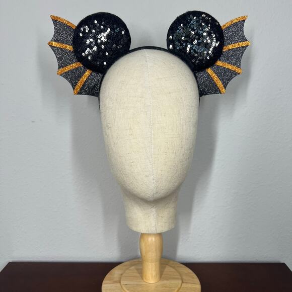 🎃 Fright Night Bat Mickey Ears | Disney-Inspired Unisex Halloween Mouse Ears - Picture 2 of 6